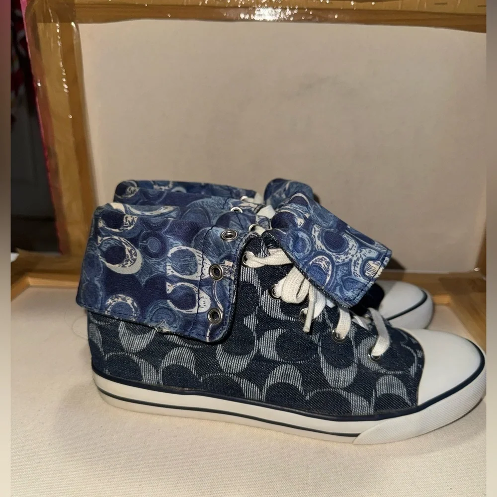 Coach converse high top sneakers